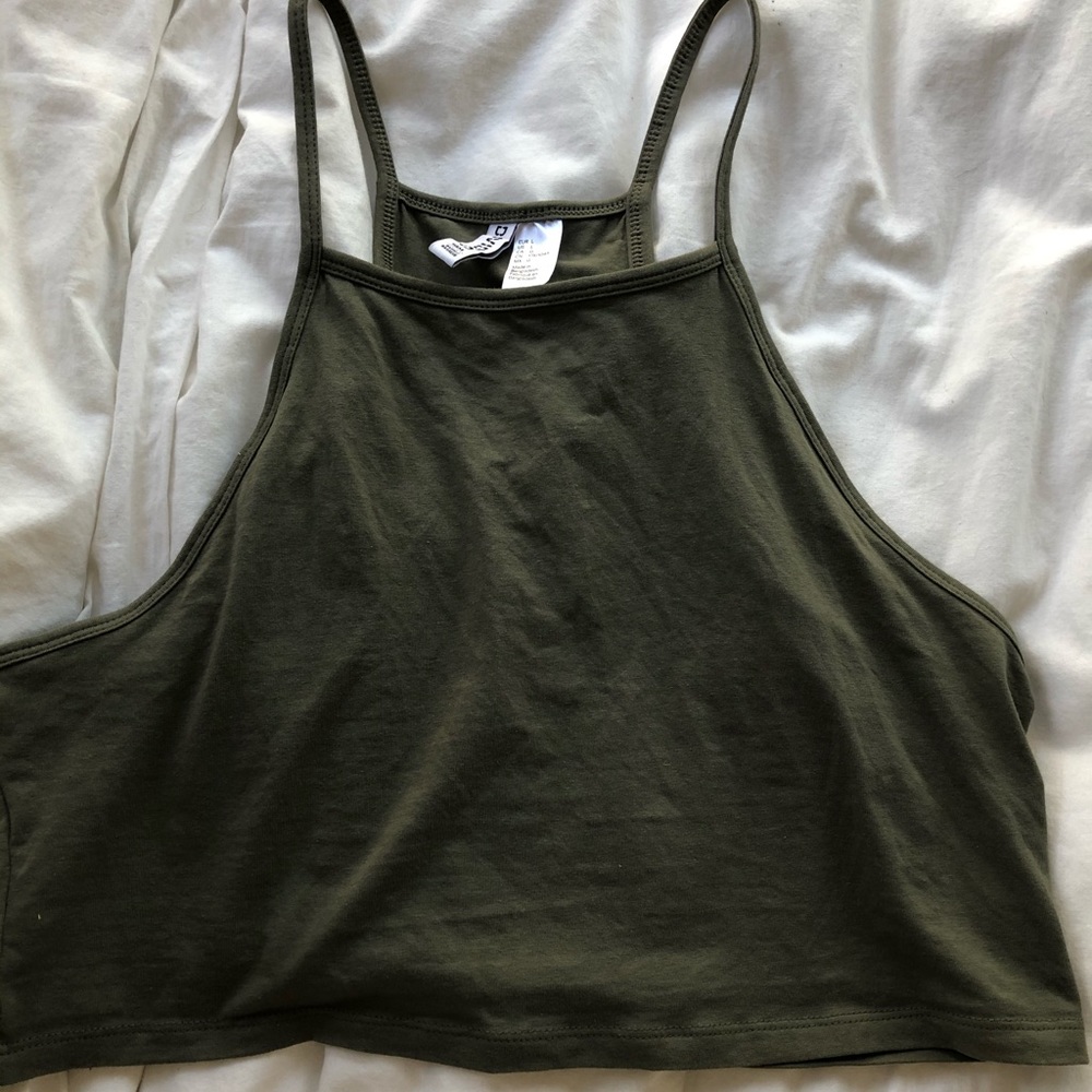 h&m cropped tank top